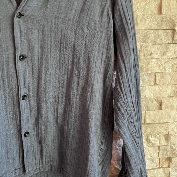 Rag & Bone 100% Cotton Blue Button-Up Shirt - Picture 5 of 6